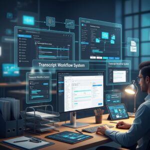 Transcript Production Workflow Automation System